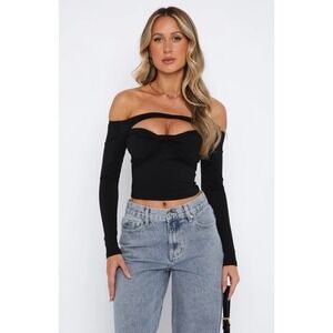 White Fox Women's Purple  Mesh Crop Long Sleeve Sz XSmall‎